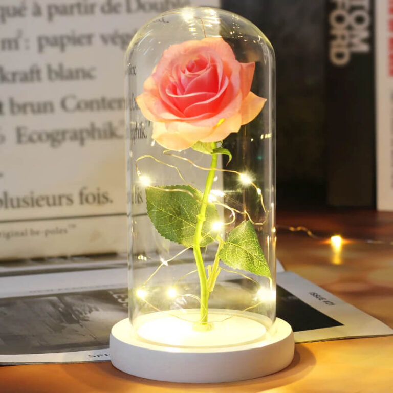 Lampada decorativa con rosa luminosa in vetro Užsisakykite Trendai.lt 12